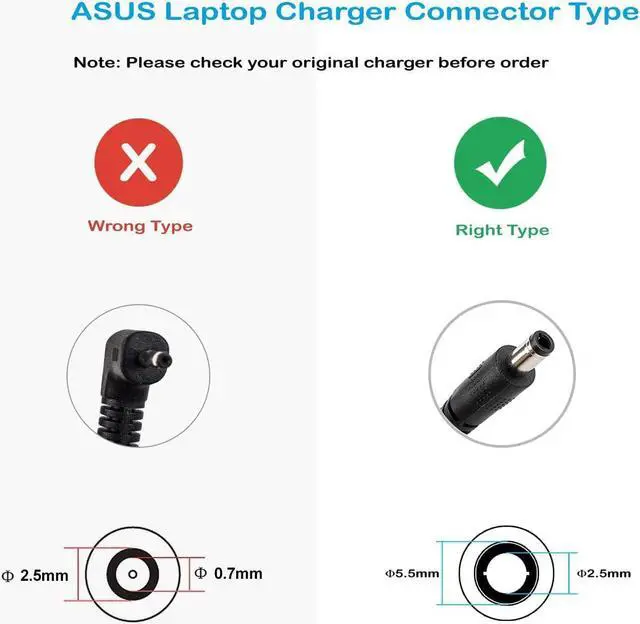 Alt view image 4 of 7 - DTK 12V 3.33A 2.2A 40W Ac Adapter for Samsung Laptop Computer Charger Notebook PC Power Cord Supply Source Plug Connector Size: 2.5x0.7mm