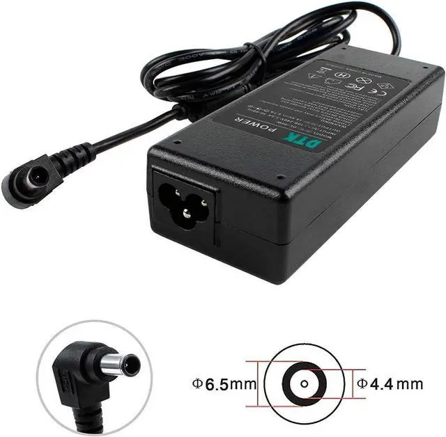 Alt view image 2 of 6 - DTK 19.5V 4.7A 90W for Sony Ac Adapter Laptop Computer Charger Notebook PC Power Cord Supply Source Plug Connector Size: 6.5X4.4mm