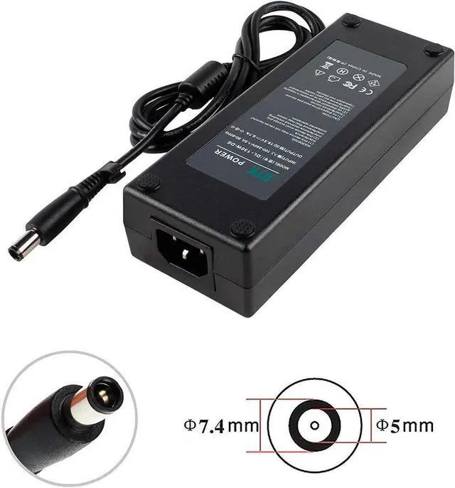 Alt view image 2 of 6 - DTK 130W 19.5V 6.7A AC Adapter Laptop Charger for Dell Latitude Inspiron Precision Studio Vostro 450-19105 CM161 Power Cord Supply JU012 VJCH5 WRHKW MTMPN Connector Size 7.4mm x 5.0 mm