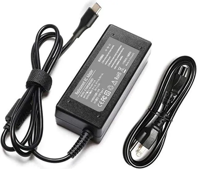 Alt view image 2 of 6 - Shareway 45W Type C USB C Replacement AC Adapter Charger Compatible with HP/Dell/Samsung/Acer/Sony/Toshiba Laptops Smart Phones Type-C Notebook Type-C Tablets Google Pixel