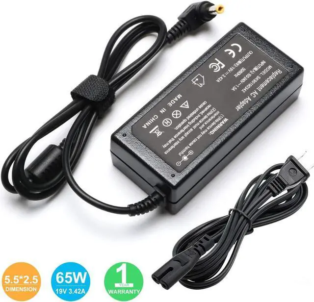 Alt view image 6 of 7 - Ursulan 65W Replacement Laptop Charger for Toshiba Satellite C55 C55D C55T C55-A C655 C70 C855D-S5232 L655 L755 L875D-S7332 L30 A665, PA3917U-1ACA PA3467U-1ACA PA3097U-1ACA 19V 3.42A AC Adapter