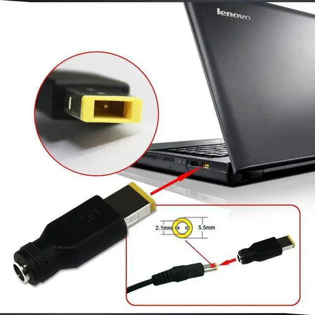 Alt view image 2 of 7 - JIMAT Compatible for Lenovo ThinkPad X1 Carbon 0B47046 UltraBook PC Laptop, Thinkpad X1 Power Converte | Power Converter for IBM Lenovo Conversion Power Converter Charger Adapter | 5.5mm x 2.1mm