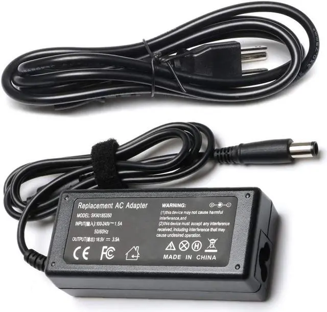 Main image of 65W Laptop Adapter Charger for HP Pavilion G6 G7 N193 G72 G71 G70 DV7 DV6 DV5 DV4 2000 G60 G61 G62 DM4; Presario CQ57 CQ56 CQ60; Elitebook Folio 840 2570P 9480M 9470M