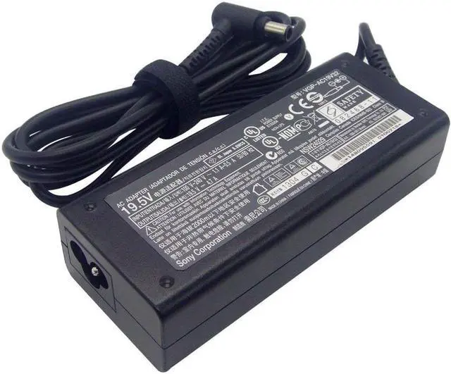 Main image of Original 19.5V 4.7A Genuine Laptop AC Adapter Compatible for Sony VAIO VGP-AC19V32 VGP-AC19V36 VGP-AC19V42 Charger with US Cable