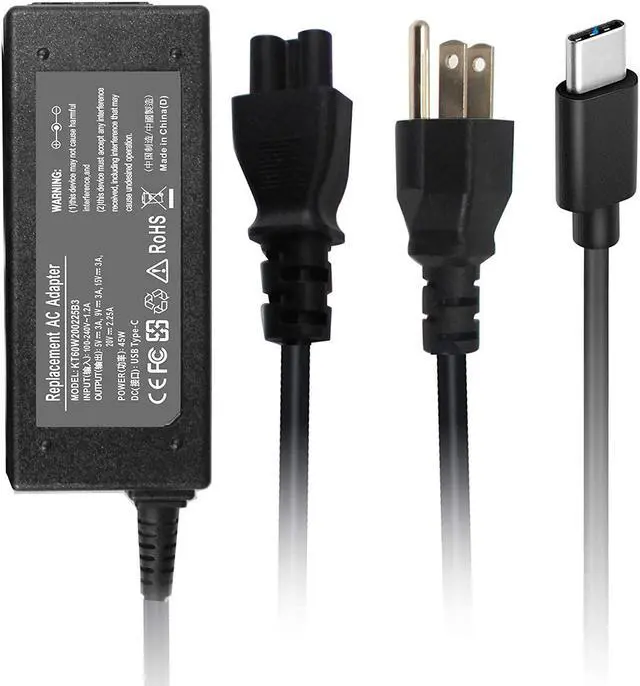 Alt view image 4 of 6 - Shareway 45W Type C USB C Replacement AC Adapter Charger Compatible with HP/Dell/Samsung/Acer/Sony/Toshiba Laptops Smart Phones Type-C Notebook Type-C Tablets Google Pixel