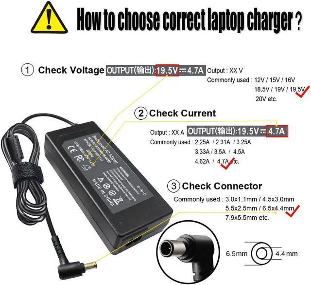 Alt view image 3 of 7 - 19.5V KDL-40R510C KDL-48R510C Docking Station AC Charger Adapter for Sony LCD TV Bravia KDL48W600B KDL-48W650D KDL32W600D KDL-40W KDL-40R KDL-42W KDL-48W KDL-48R KDL-55W KDL-32W KDL32R Laptop Power