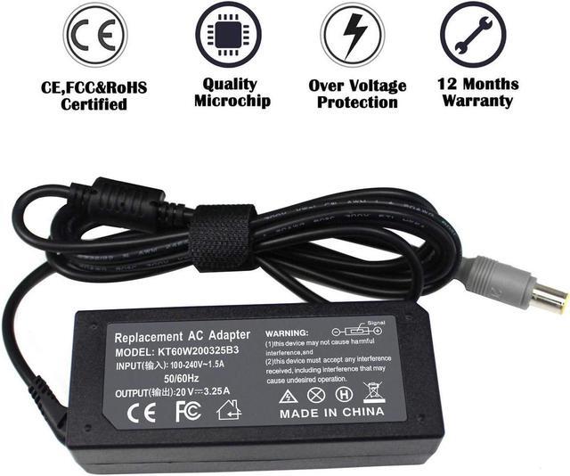 Alt view image 2 of 6 - T430 Laptop Charger 20V 65W 90W Docking Station AC Adapter for Lenovo IBM ThinkPad T430s T430u T420 T410 T400 T500 T510 T520 T530 E545 X220 X140e T60 40Y7659 40Y7661 PA-1900-171 Computer Cord Supply.