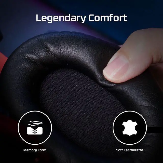 Alt view image 18 of 20 - HyperX Cloud II - Gaming Headset, 7.1 Surround Sound, Memory Foam Ear Pads, Durable Aluminum Frame, Detachable Microphone, Works with PC, PS5, PS4, Xbox Series X|S, Xbox One - Red
