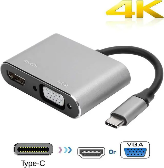 Alt view image 3 of 7 - ZDFHZSFG Display Port Alternate Mode Type\u2011C to HDMI Type\u2011C Adapter High Transmission Efficiency HDMI 4K for Monitor(Grey)