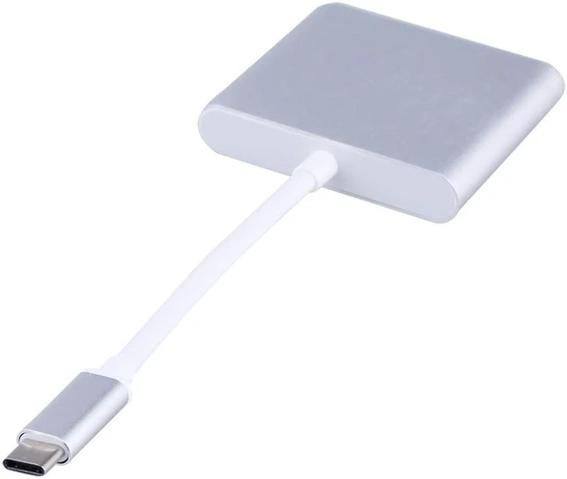 Main image of Multiport Digital Type C to HDMI Cable Adapter, Multifunctional HDMI USB C Adapter, 3 in 1 LCD Monitors HDTV for Connecting TV Projector