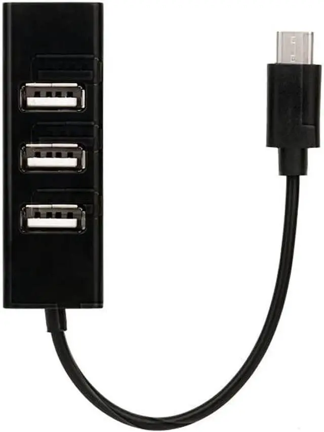 Alt view image 3 of 5 - Type-C to 4-Port USB 3.0 Hub USB 3.1 Adapter Drop Shipping Adapter Car Charger Cable Converter (Color : White)