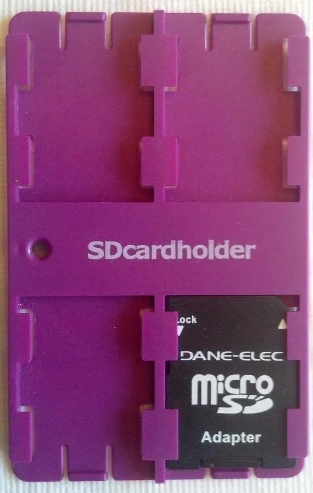 Alt view image 2 of 3 - Blue Standard SD Card Case Holder, Organizer Credit Card Size Storage Device Beware of Cheap Chinese Knock Offs!!!