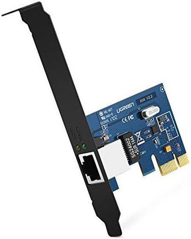 Main image of UGREEN Gigabit Ethernet PCI Express PCI-E Network Controller Card 10/100/1000Mbps RJ45 Lan Adapter Converter for Desktop PC