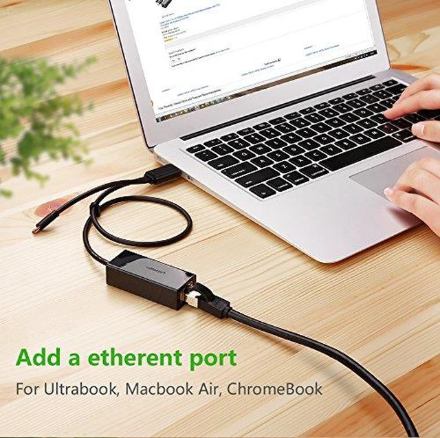Alt view image 3 of 7 - UGREEN USB 2.0 OTG to RJ45 Ethernet Network Adapter 10/100Mbps LAN Wired for Nintendo Switch, Android, Windows Tablets with Micro-USB and Wii, WII U, Windows 10, 8.1, 8, 7 XP Vista,Mac OS, Linux