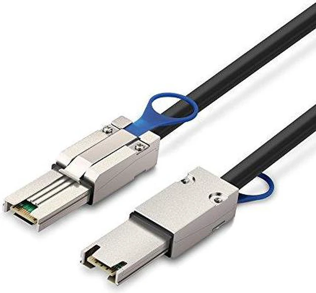 Main image of UGREEN External Mini SAS to Mini SAS Cable Serial Attached SCSI 26 Pin SFF 8088 Male to Male Cord With Latch (3 Feet)