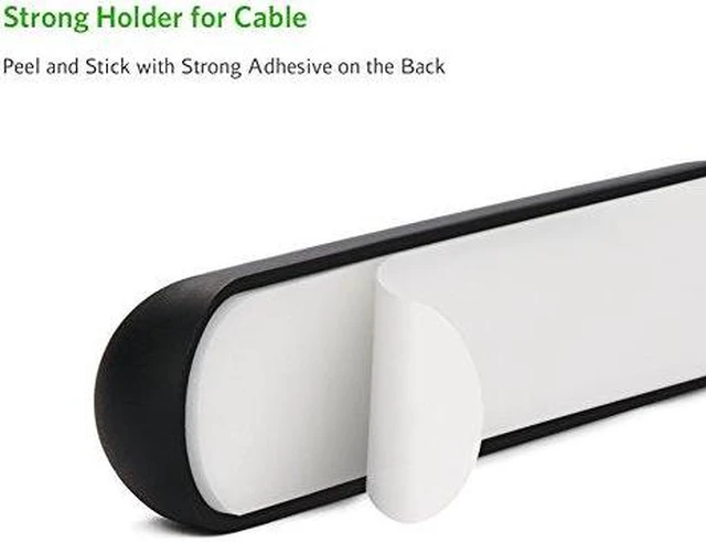 Alt view image 7 of 7 - UGREEN Cable Clips Holder Desktop Cable Management System Cable Organizer For Power Cords And Charging Cables (Black)