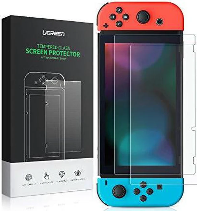 Main image of UGREEN Screen Protector for Nintendo Switch 2017 Tempered Glass Screen Saver Protector Film 2 Pack, Transparent HD Clear and Anti-Scratch