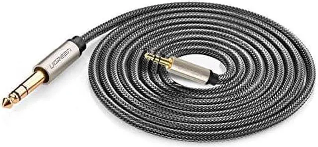 Alt view image 7 of 7 - UGREEN 6.35mm 1/4" Male to 3.5mm 1/8" Male TRS Stereo Audio Cable with Zinc Alloy Housing and Nylon Braid for iPod, Laptop,Home Theater Devices, and Amplifiers(6ft)