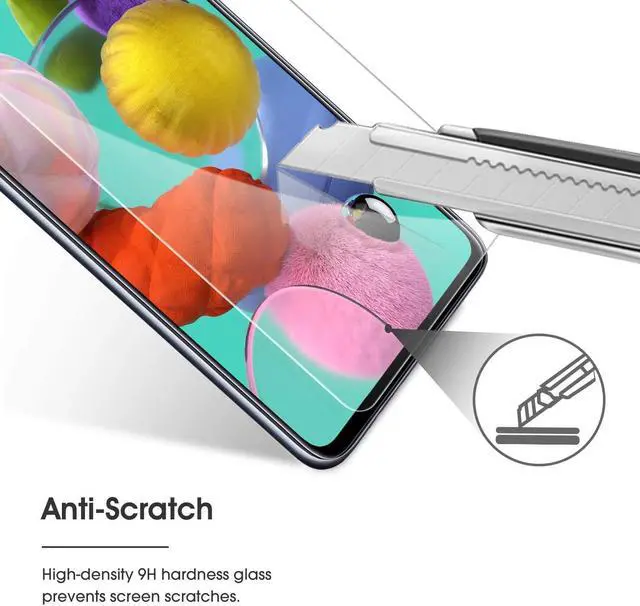 Alt view image 5 of 7 - 3-Pack HD Premium 2.5D Round Edge Tempered Glass Screen Protector for Samsung Galaxy A51 / A51 5G / S20 FE Fan Edition