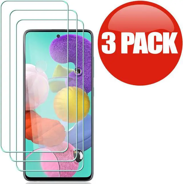 Alt view image 3 of 7 - 3-Pack HD Premium 2.5D Round Edge Tempered Glass Screen Protector for Samsung Galaxy A51 / A51 5G / S20 FE Fan Edition