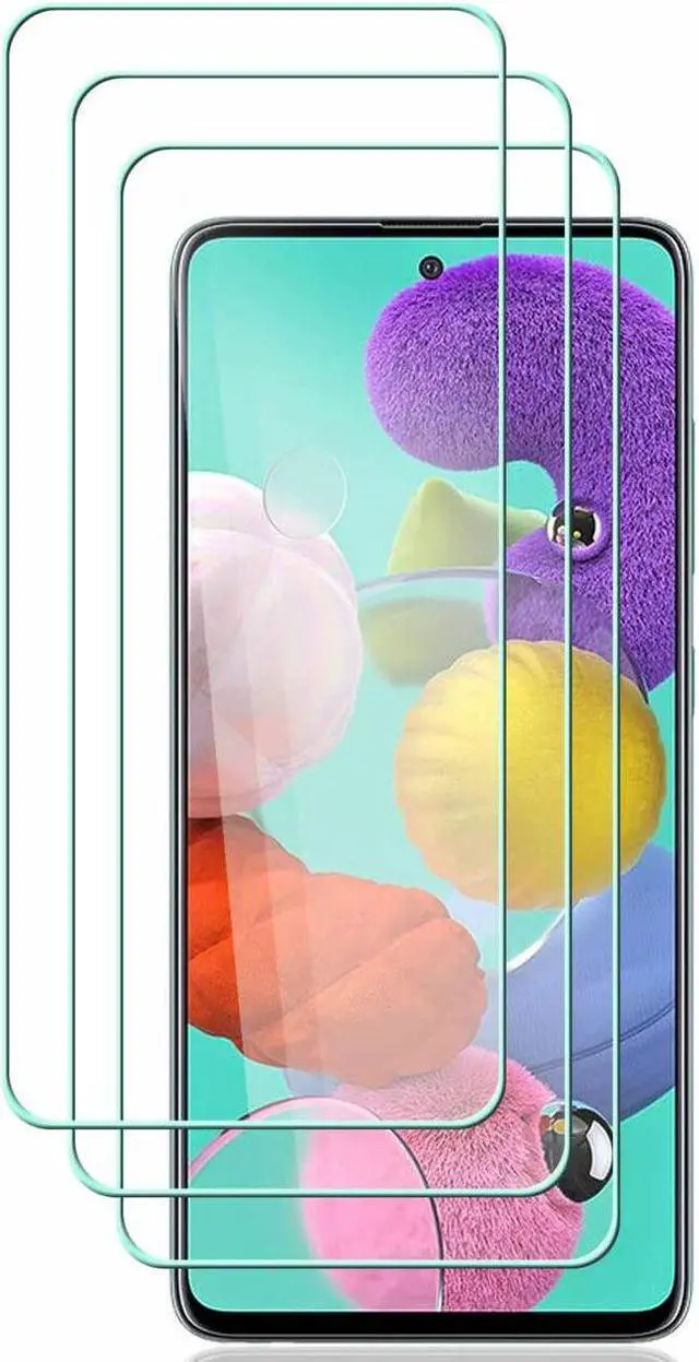 Main image of 3-Pack HD Premium 2.5D Round Edge Tempered Glass Screen Protector for Samsung Galaxy A51 / A51 5G / S20 FE Fan Edition