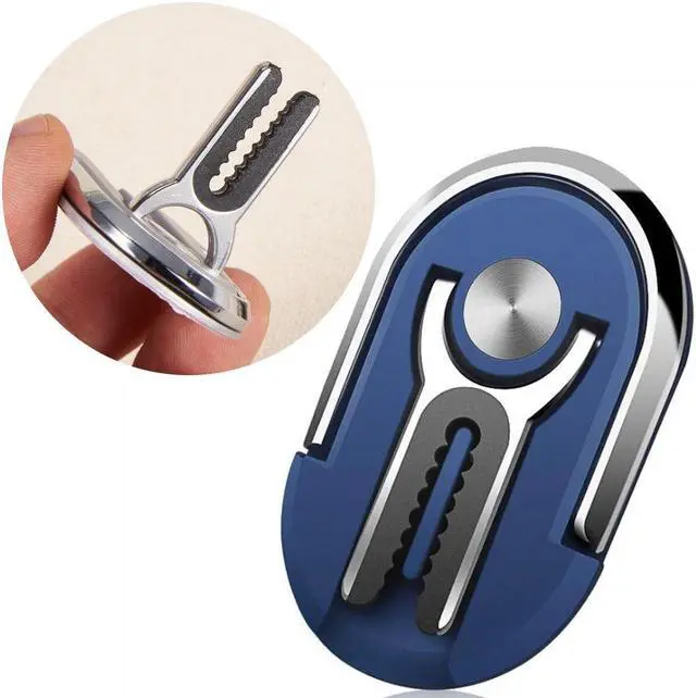 Main image of 3-IN-1 360 Degree Rotating Ring Holder / Stand / Air Vent Mount - Blue