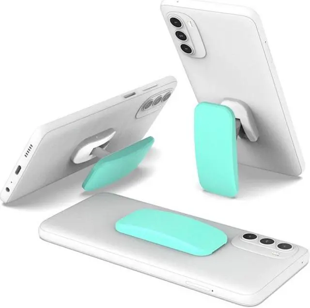 Main image of Collapsible Cell Phone Grip Kickstand - Baby Blue