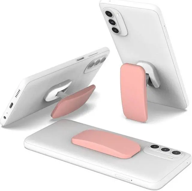 Main image of Collapsible Cell Phone Grip Kickstand - Pink