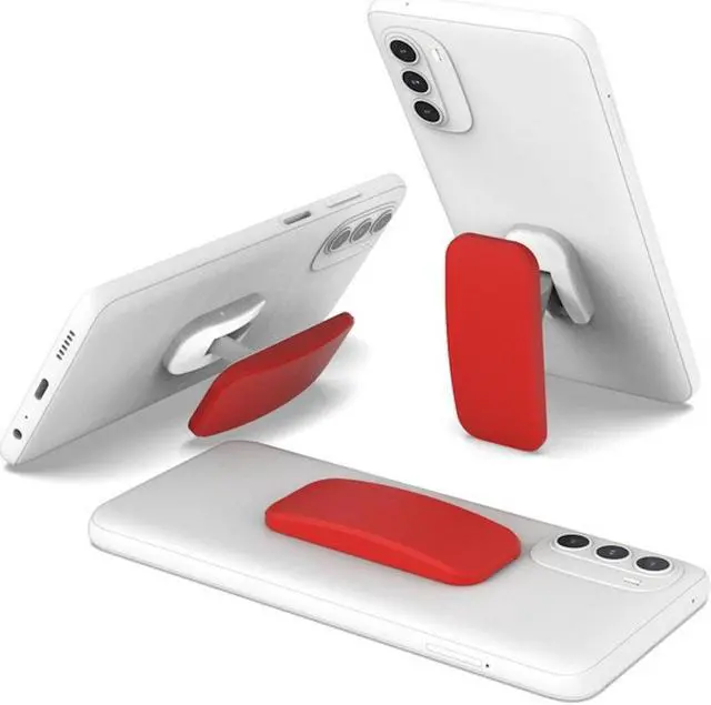 Main image of Collapsible Cell Phone Grip Kickstand - Red