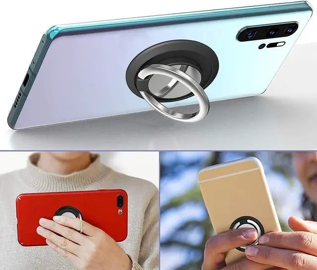 Alt view image 2 of 7 - 360 Degree Rotating Ring Holder and Stand for Smartphone