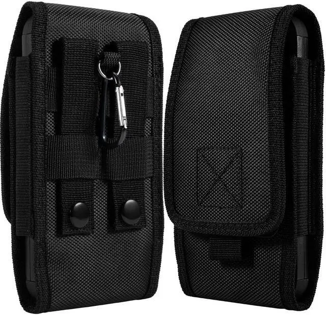 Main image of Nylon Holster Vertical Pouch (6.5 inch & Above Screen Size) - Black