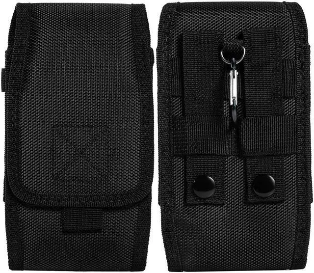Alt view image 2 of 7 - Nylon Holster Vertical Pouch (6.5 inch & Above Screen Size) - Black