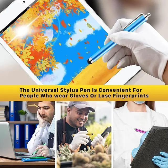 Alt view image 4 of 7 - 3-Pack HD Easy Glider Capacitive Stylus Pen - Silver