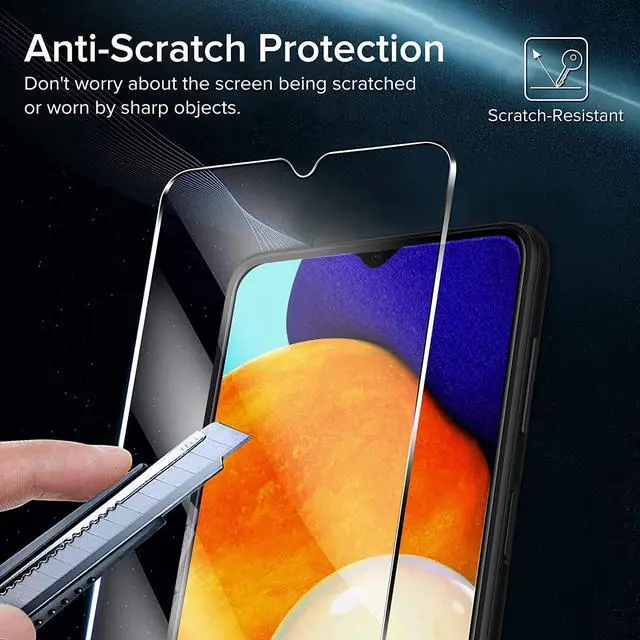 Alt view image 3 of 7 - 3-Pack Premium HD Tempered Glass Screen Protector for Samsung Galaxy A13 5G / 4G