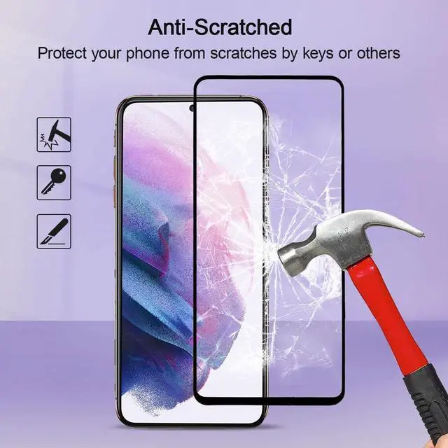 Alt view image 5 of 6 - 2-Pack Full Edged HD Tempered Glass Screen Protector for Google Pixel 7