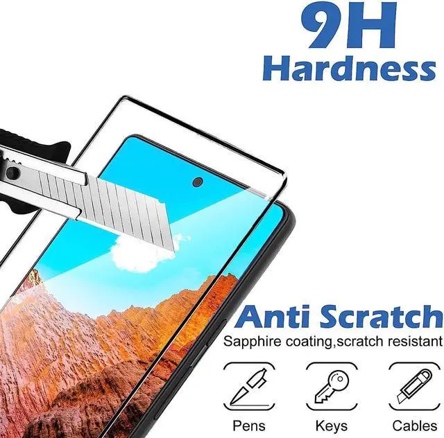 Alt view image 3 of 6 - 2-Pack Full Edged HD Tempered Glass Screen Protector for Google Pixel 7