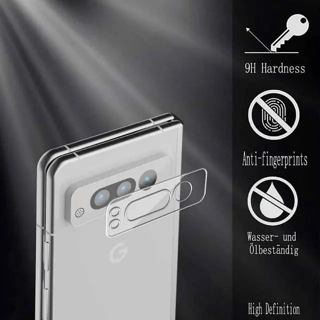 Alt view image 4 of 7 - HD Tempered Glass Camera Lens Protector for Google Pixel Fold