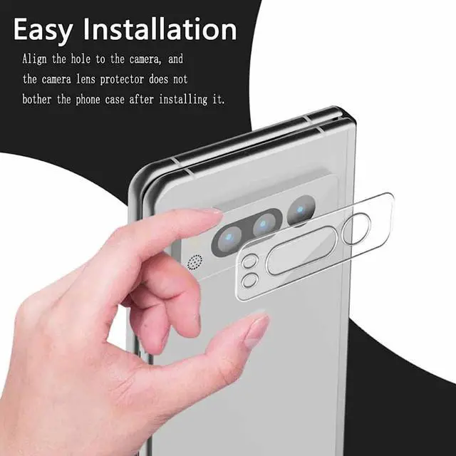 Alt view image 7 of 7 - HD Tempered Glass Camera Lens Protector for Google Pixel Fold