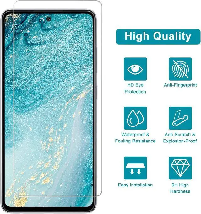 Alt view image 2 of 7 - Premium HD Tempered Glass Screen Protector for Samsung Galaxy A53 5G