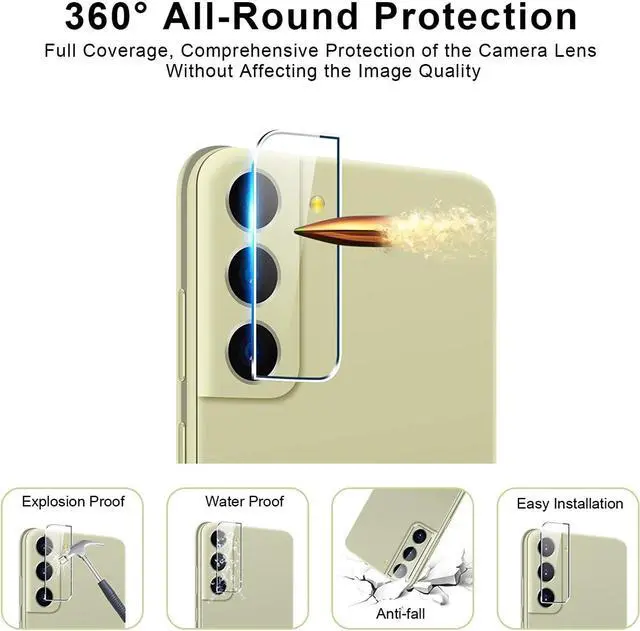 Alt view image 2 of 7 - HD Tempered Glass Camera Lens Protector for Samsung Galaxy S21 FE 5G
