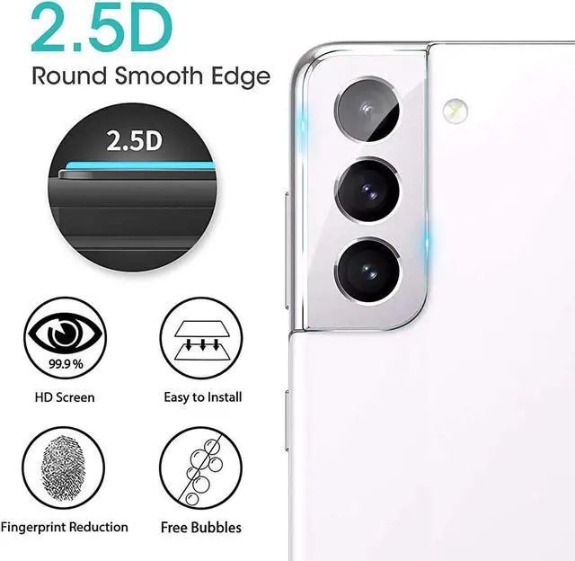 Alt view image 7 of 7 - HD Tempered Glass Camera Lens Protector for Samsung Galaxy S21 FE 5G