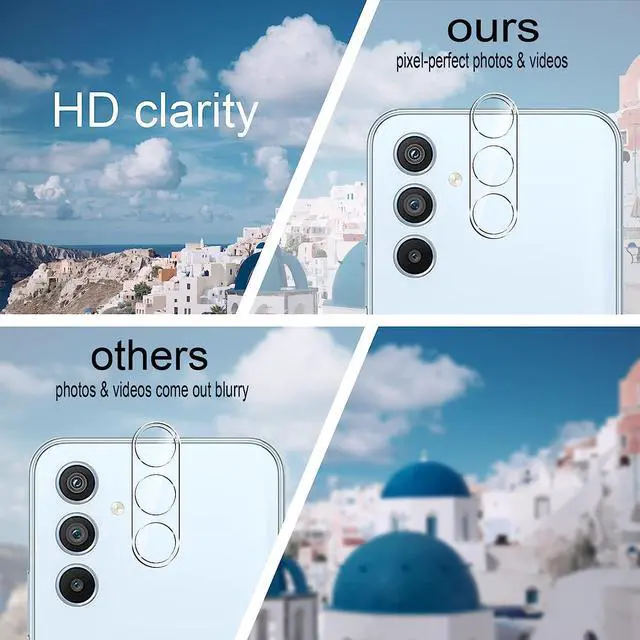 Alt view image 3 of 7 - HD Tempered Glass Camera Lens Protector for Samsung Galaxy A54 5G