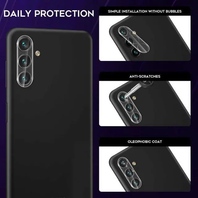 Alt view image 4 of 7 - HD Tempered Glass Camera Lens Protector for Samsung Galaxy A54 5G