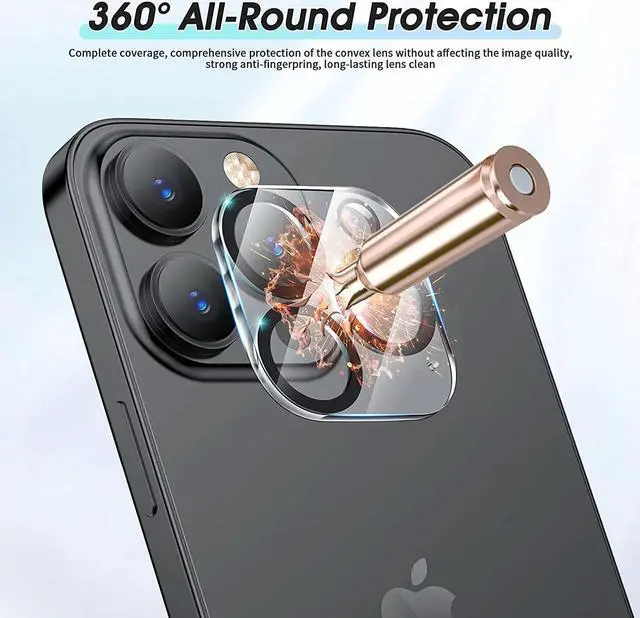 Alt view image 3 of 7 - HD Camera Lens Tempered Glass Protector for iPhone 13 Pro / iPhone 13 Pro Max