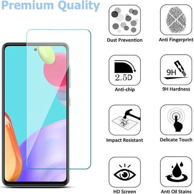 Alt view image 2 of 7 - Premium HD Tempered Glass Screen Protector for Samsung Galaxy A52 5G