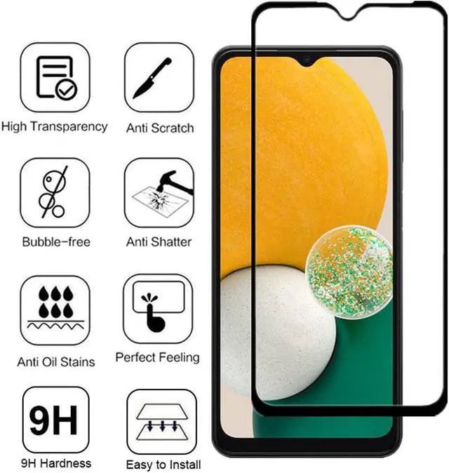 Alt view image 2 of 7 - Full Edged HD Tempered Glass Screen Protector for Samsung Galaxy A14 5G