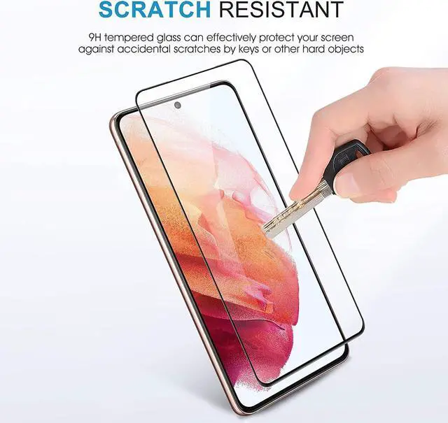 Alt view image 5 of 7 - HD Premium Full Coverage Tempered Glass Screen Protector for Samsung Galaxy S22 5G