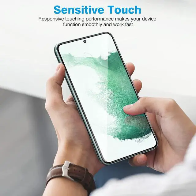 Alt view image 7 of 7 - HD Premium Full Coverage Tempered Glass Screen Protector for Samsung Galaxy S22 5G