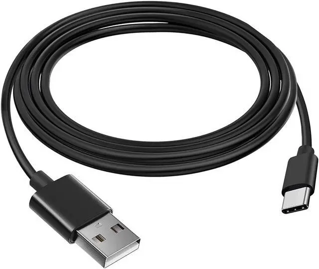 Alt view image 6 of 6 - 5 Ft. High-Speed USB-C to USB-A Charge & Sync Cable - Black