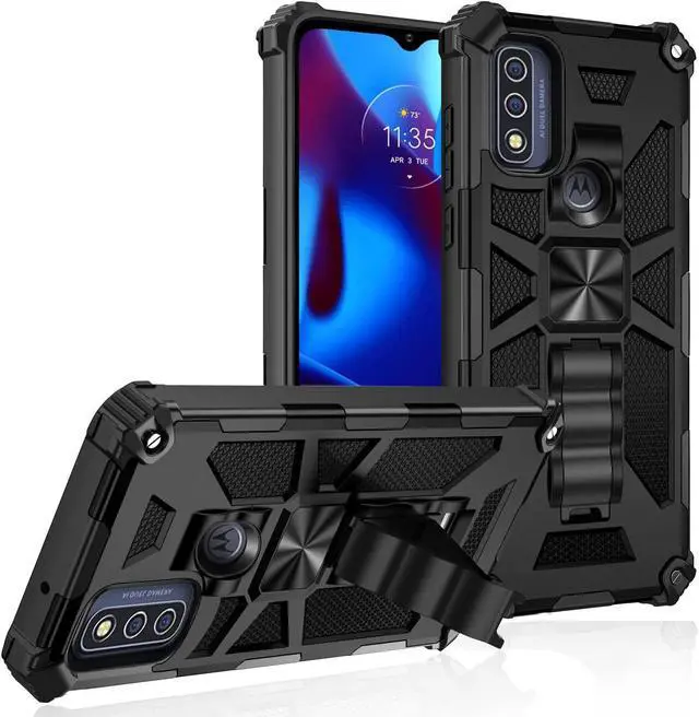 Main image of Military Grade Tough Ultra Rugged Hybrid Case for Motorola Moto G Pure / Moto G Power 2022 - Black